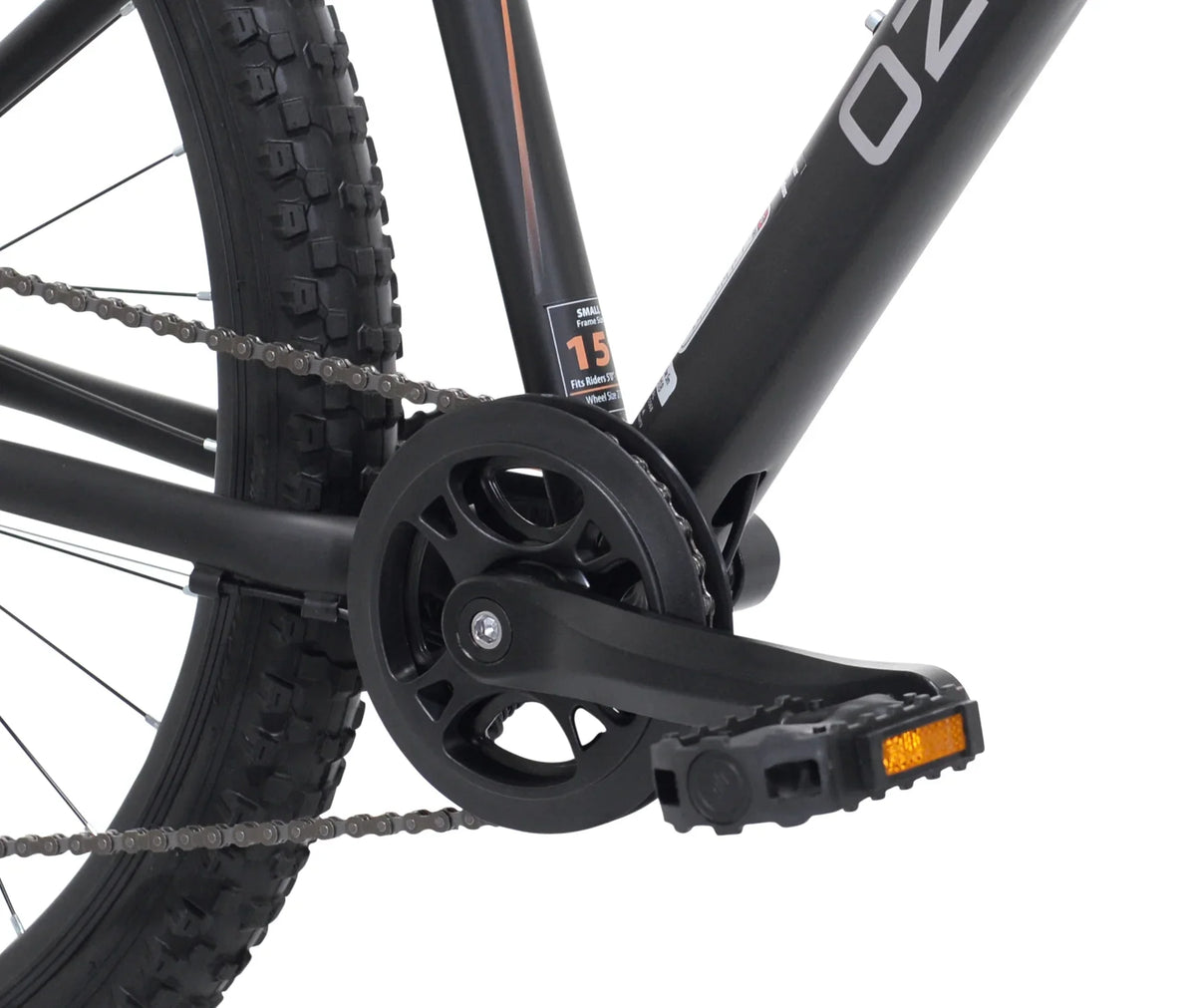 Ozark Trail 27.5" Vibe Mountain Bicycle, Small Frame, Fits Riders 5'0" - 5'6", Black, Adult, Unisex