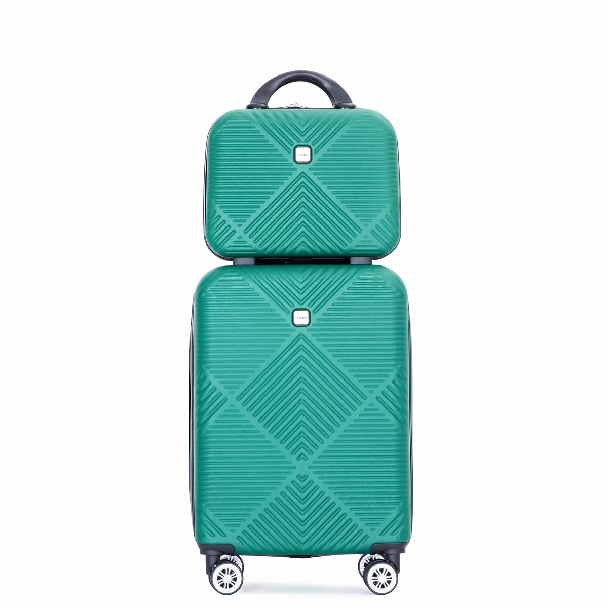 Tripcomp Luggage Sets 4 Piece Suitcase Set (14/20/24/28)Hardside Suitcase with Spinner Wheels Lightweight Carry on Luggage(Black)