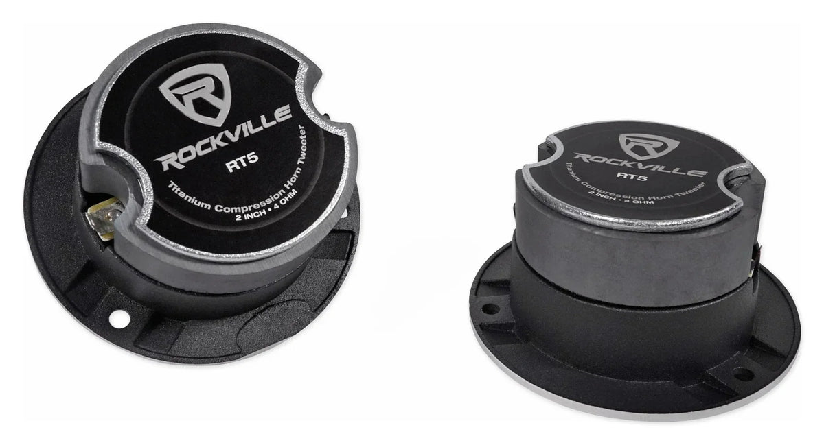 2) Pairs Rockville X6.5C Competition 6.5" 1000 Watt Component Car Audio Speakers