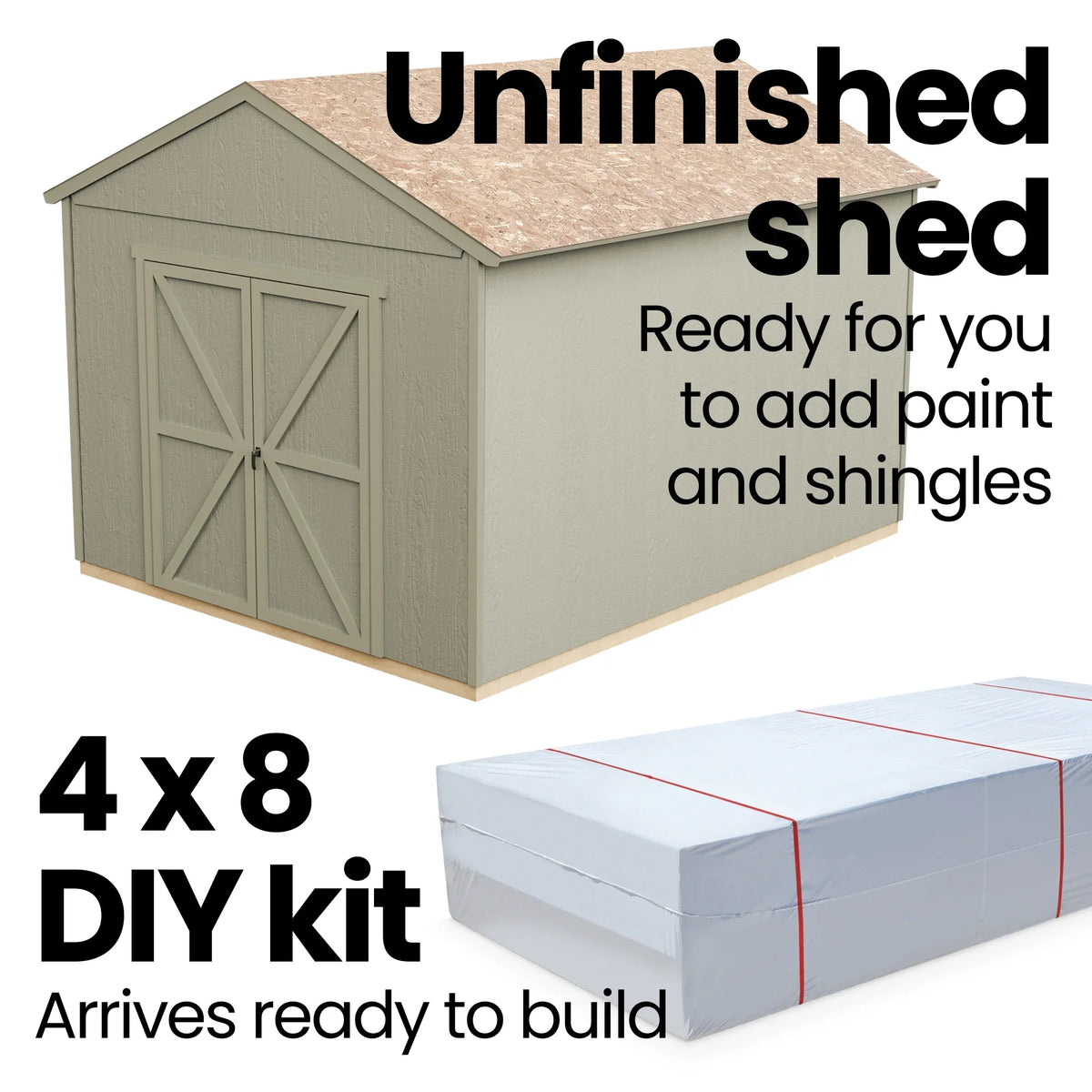 Handy Home Products Rookwood 10 ft. x 18 ft. Wood Storage Shed