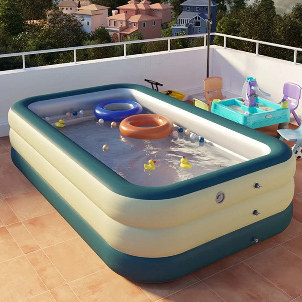 Inflatable Swimming Pool for Outdoor Garden Backyard