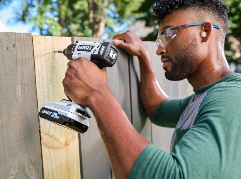 HART 20-Volt Cordless 1/4" Hex Impact Driver 2-Pack 4AH Battery Kit Bundle