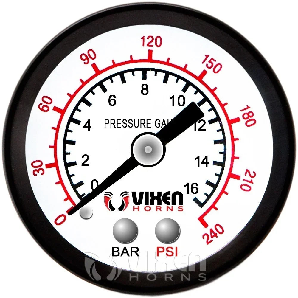 Vixen Horns 3 Gallon (12 Liter) Train/Air Horn Tank with 200 PSI Compressor Onboard System/Kit 12V VXO8330