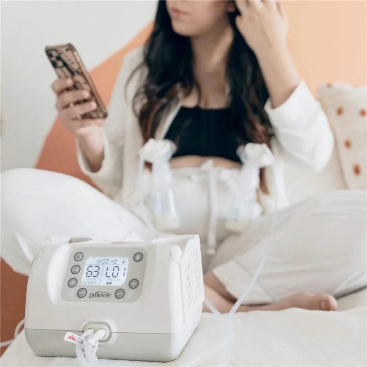 Dr. Brown-s Custom Flow Hospital Strength Double Electric Breast Pump with Adjustable Settings