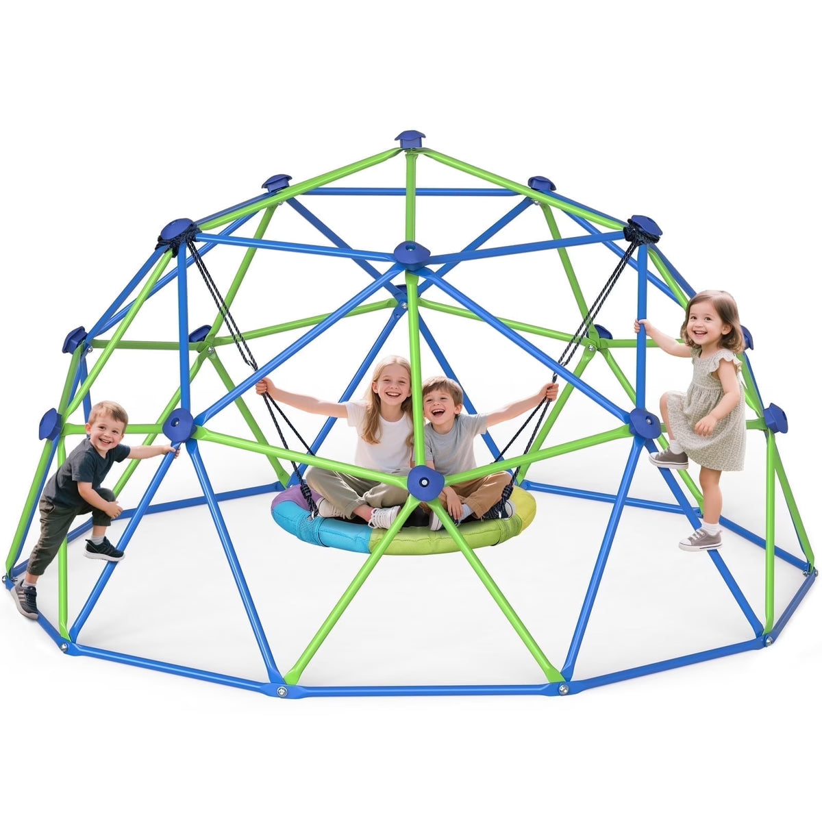 WOSTOO 10FT Climbing Dome,Kids Dome Climber Jungle Gym Outdoor Toddler Play Set for Kids 3-10 Year Outdoor Play, Supports up to 880lbs
