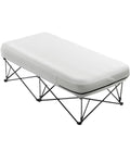VEVOR Air Mattress Twin with Frame, 1 Person Inflatable Mattress with Pump & Rolling Carry Case,Portable Folding Blow Up Mattress Supports 300lbs,Fast Inflating Air Bed for Home,Guests & Camping