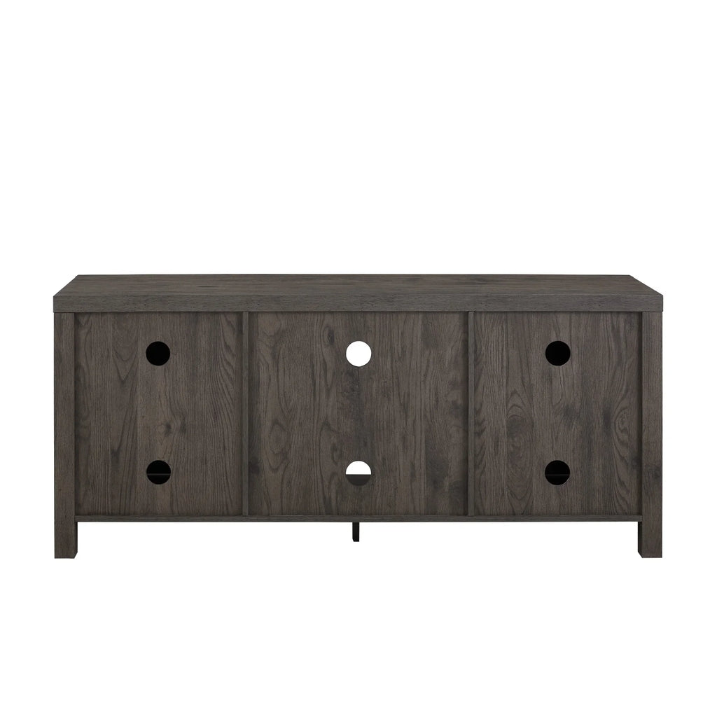 Walker Edison Modern Farmhouse Barn Door TV Stand for TVs up to 65", Grey Wash
