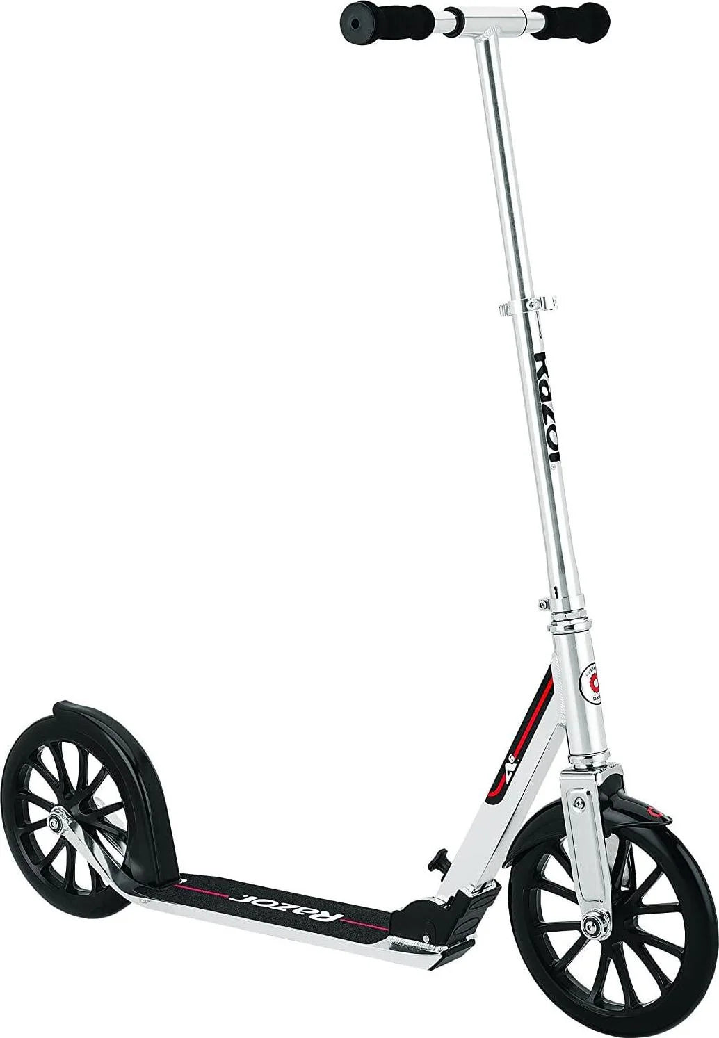 Razor A6 Kick Scooter - 10″ Wheels. Anodized Aluminum. Foldable. Lightweight. for Teen & Adult
