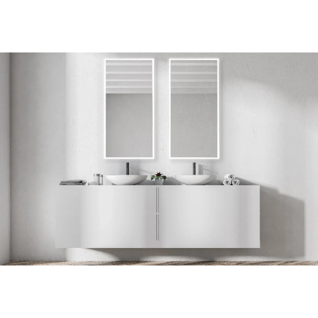 Modern Mirrors Astral Lighted Bathroom Vanity Mirror, Wall Mirror with Dimmable Daylight LED Lighting