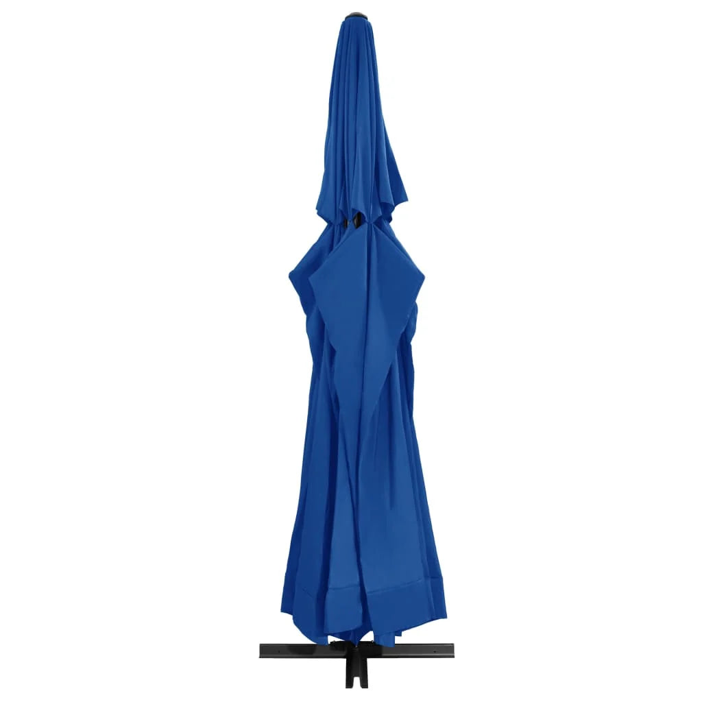 vidaXL Garden Parasol Azure Blue Polyester with PA coating Large