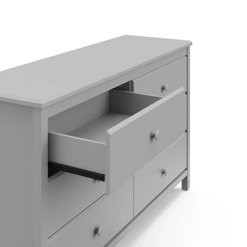 Storkcraft Alpine 6 Drawer Nursery Double Dresser, Olive