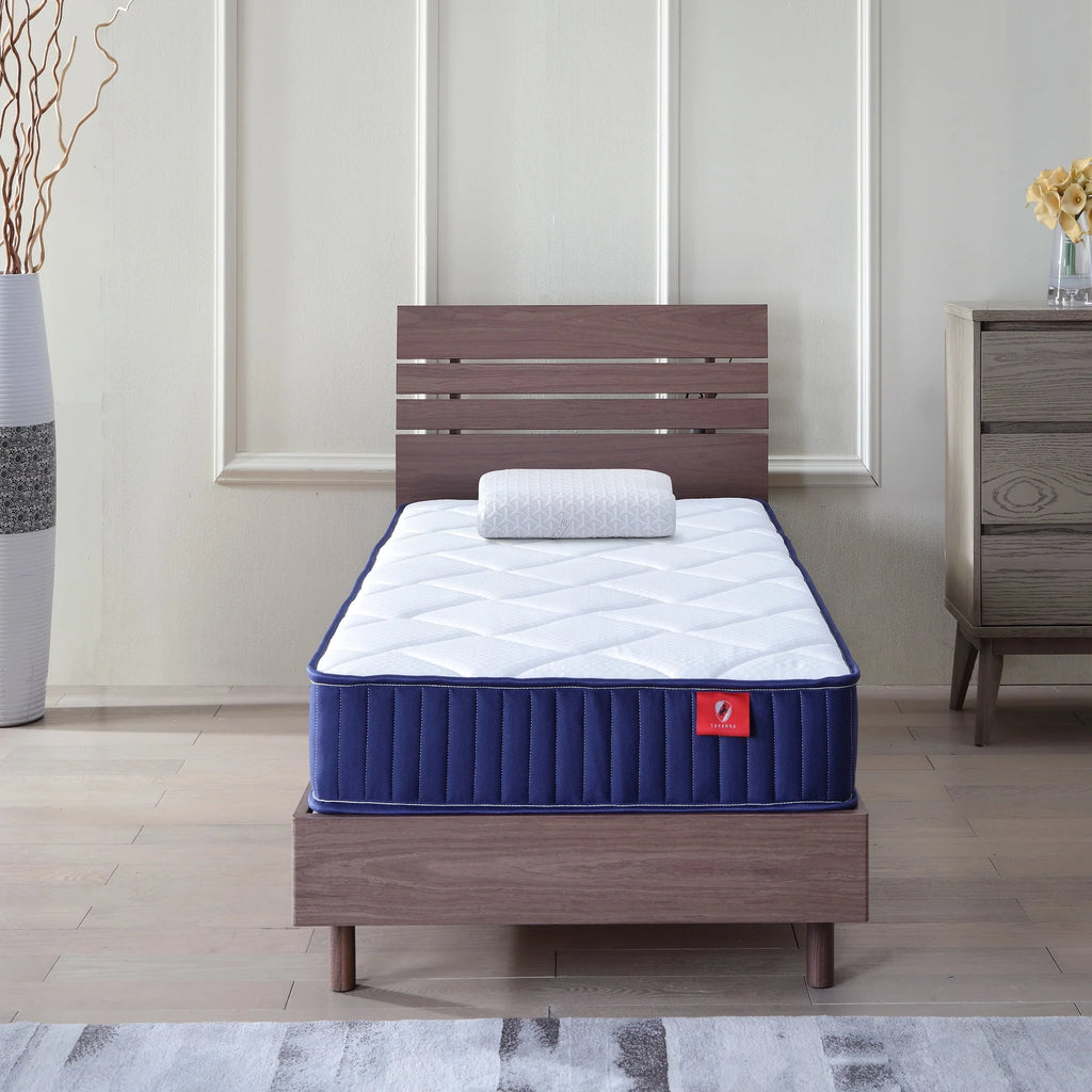 6 Inch Twin Mattress, Foam and Spring Hybrid Mattress in a Box, Medium Soft, Breathable Fabric & Adaptive Support, CertiPUR-US Certified, Twin Size Mattress in Guest and Kids Bedroom