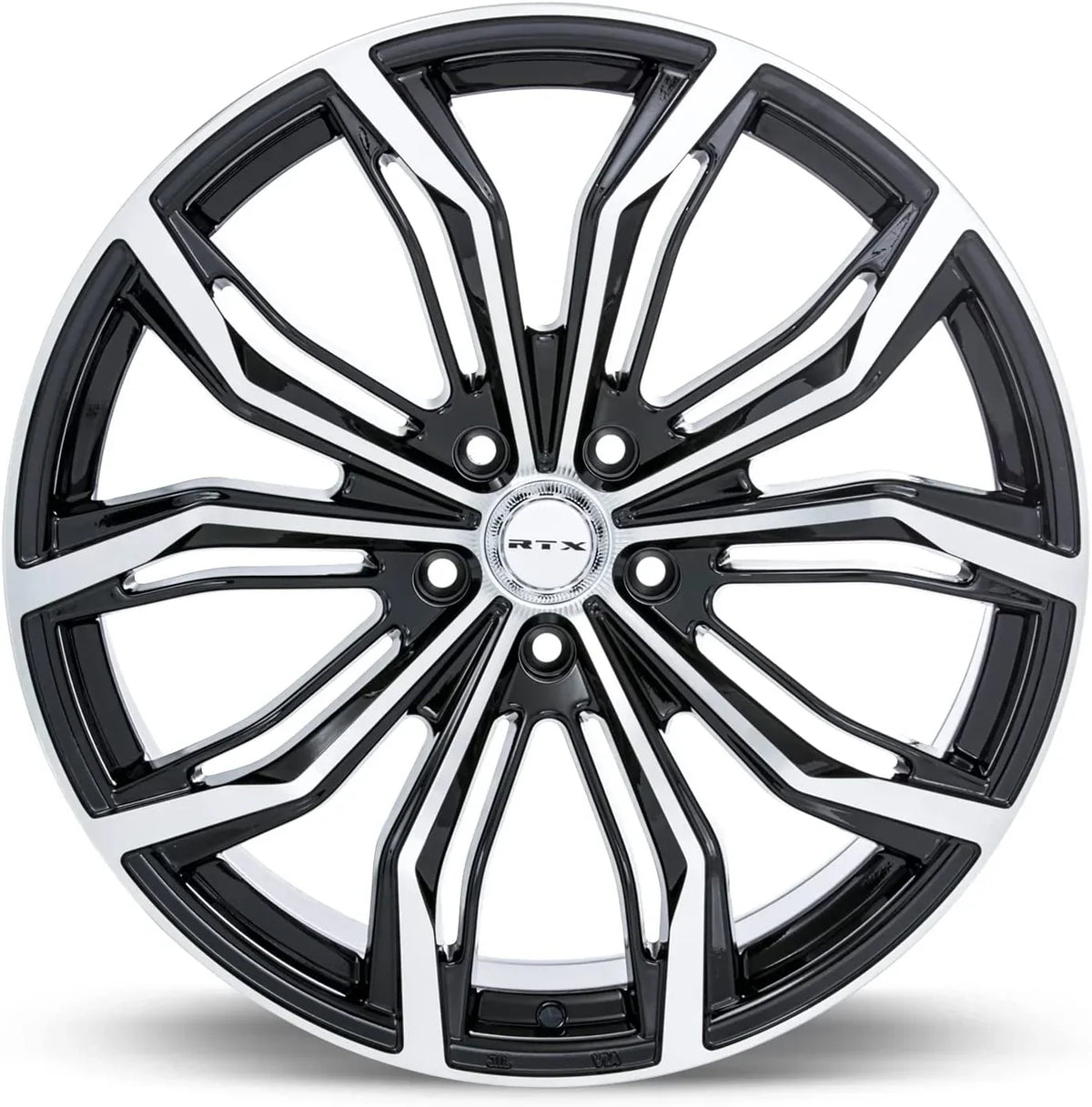 RTX Black Widow 16x7 5x105 ET38 CB56.6 Black Machined Wheel