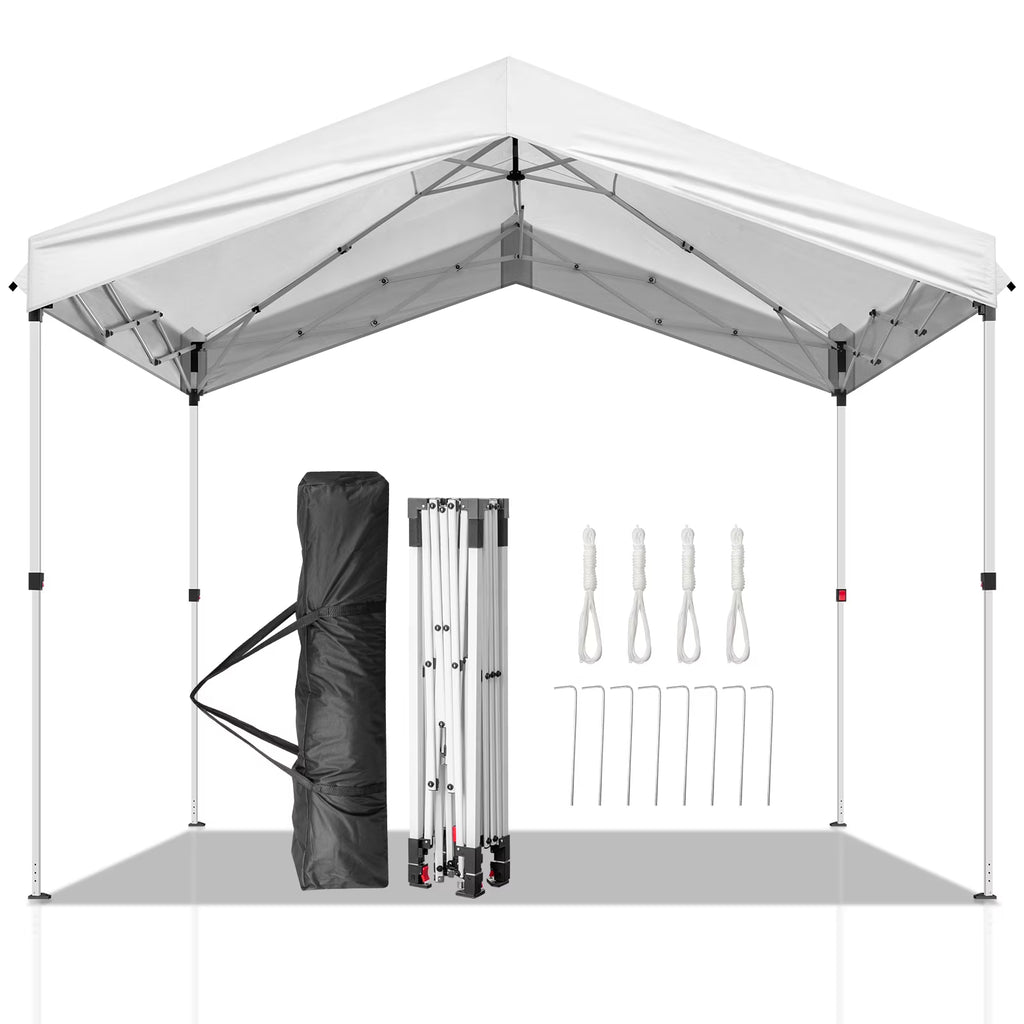 Zimtown Canopy 10x10 Pop Up Canopy Waterproof Canopy Tent Straight Leg Pop Up Tent