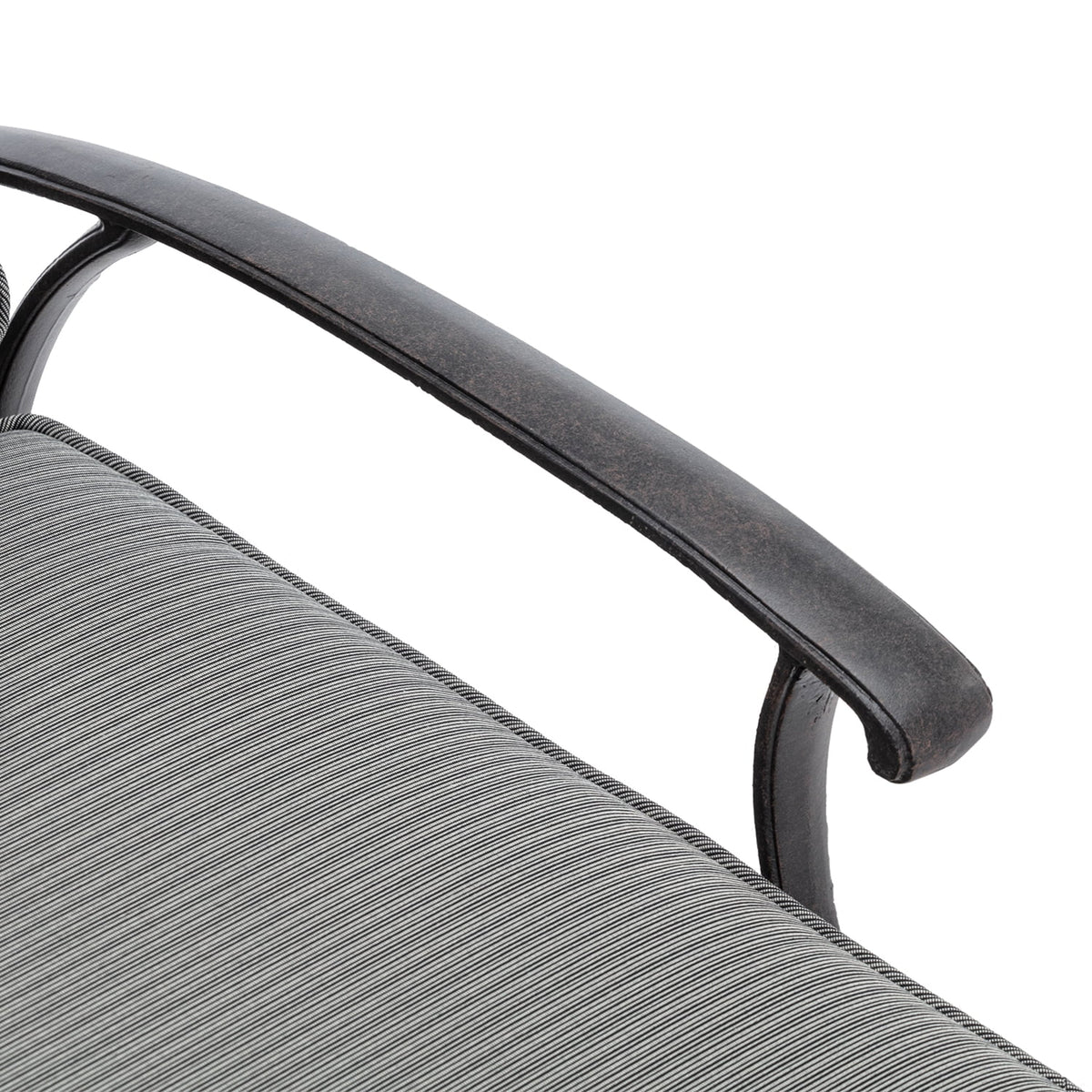 Homefun Aluminum Weatherproof Outdoor Chaise Lounge, Antique Bronze