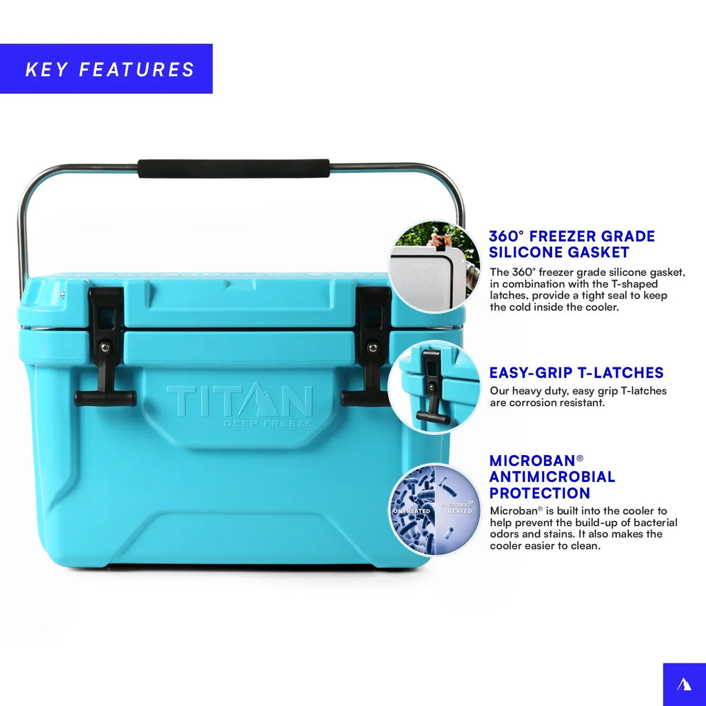Titan by Arctic Zone™ 20 Quart/30 Can High Performance Hard Cooler - Blue