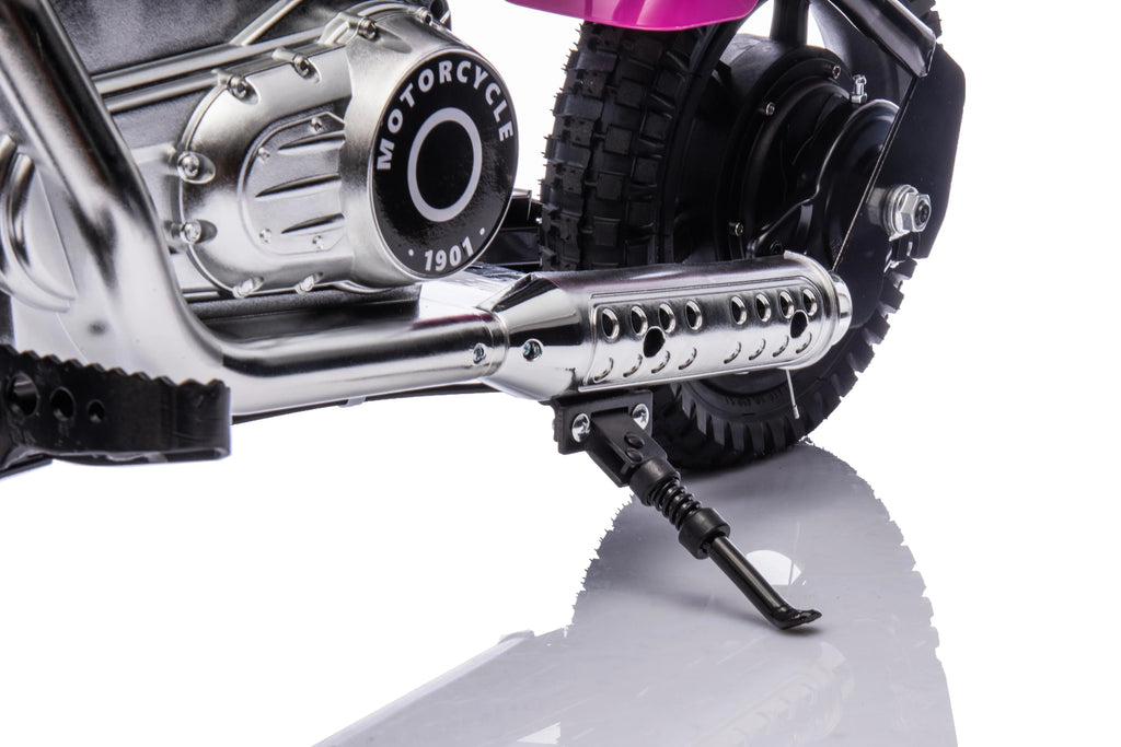 iRerts Kids Dirt Bike, 350W 36V Kids Motorcycle Mini Dirt Bikes for Kids Age 13+, Electric Motorcycle for Kids with Stepless Variable Speed Drive, Up to 14 MPH, Pink