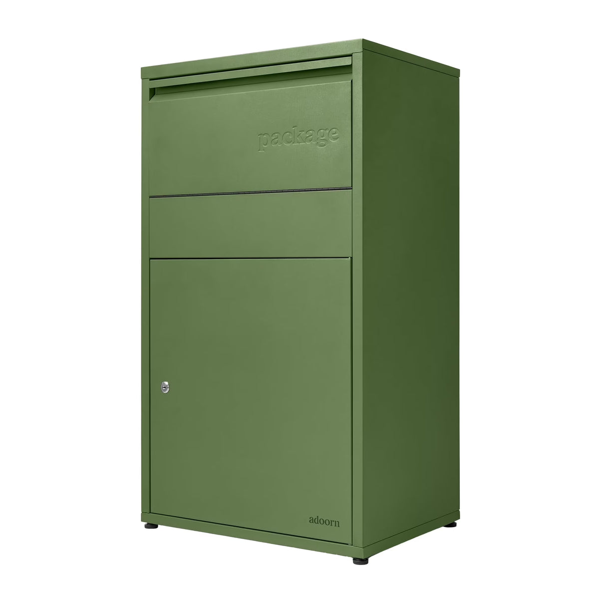 Adoorn Package Delivery Boxes for Outside, Large 36 x 20.5 x 15 (HxWxD) Security Package Box, Free Standing Anti-Theft Parcel Drop Box - Black