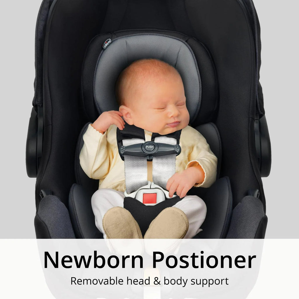 Chicco KeyFit 35 ClearTex 35 lbs Extended Use Infant Car Seat - Shadow (Black). New