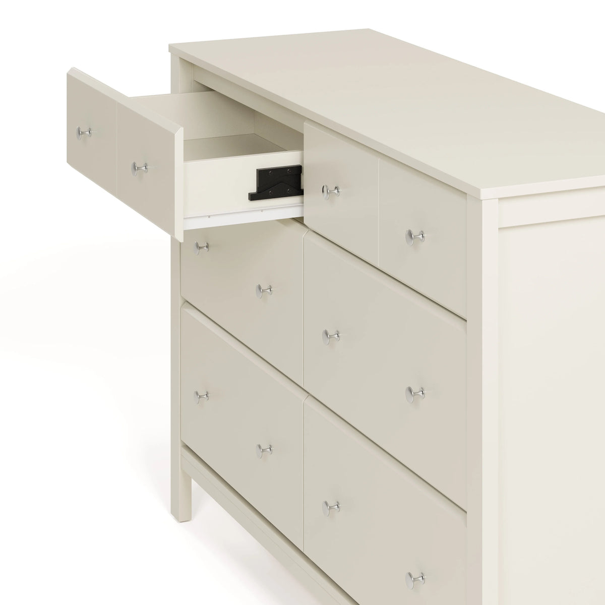 Storkcraft Horizon 6 Drawer Nursery Double Dresser, Driftwood