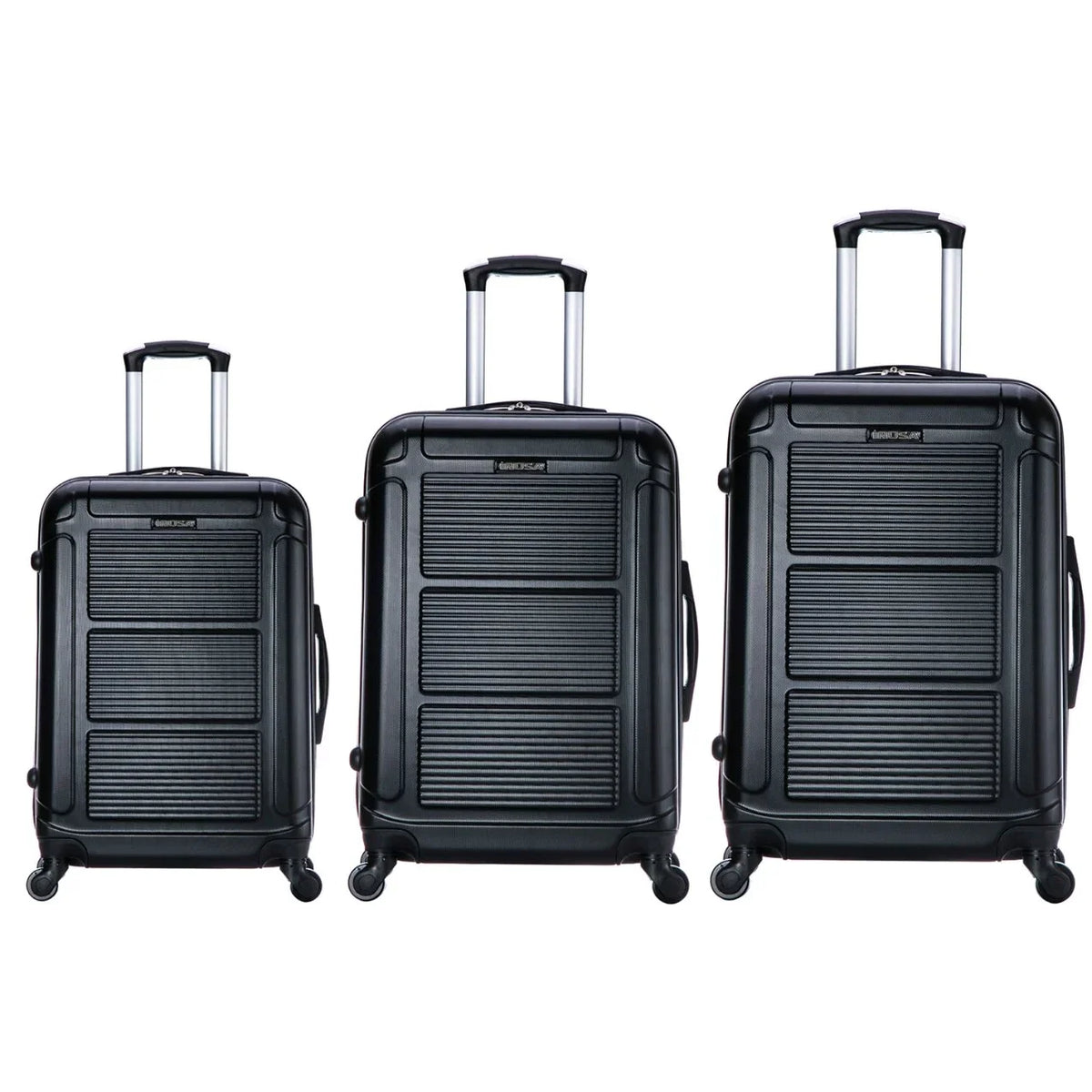InUSA Pilot 3-Piece Hardside Luggage Sets with Spinner Wheels, Handle, Trolley, (20"/24"/28"), Blue