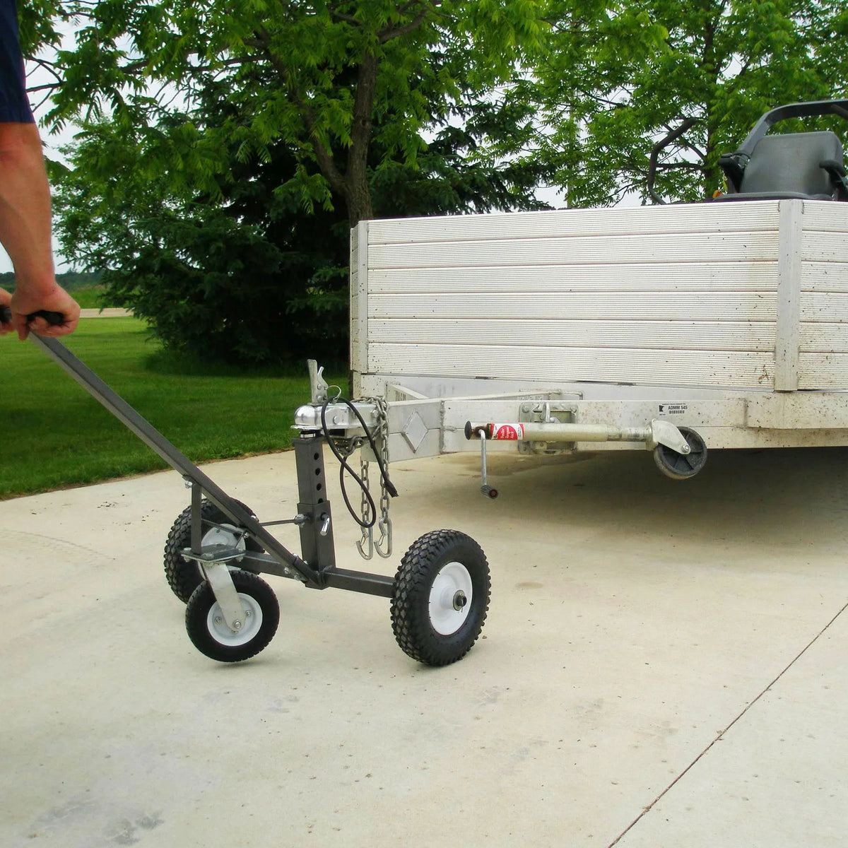 Tow Tuff Adjustable Heavy Duty 800 Pound Capacity Portable Trailer Dolly