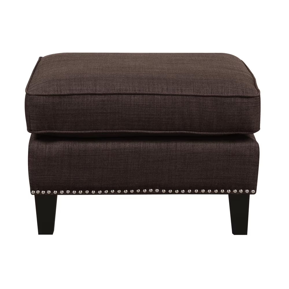 Picket House Emery Ottoman Heirloom Charcoal