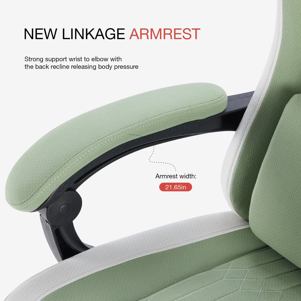 MCQ Ergonomic Swivel Gaming Chair with Headrest Lumbar Support for Home Office, Black and Grey