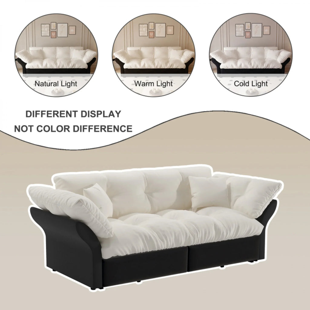 66" Queen Pull Out Sofa Bed, 3-in-1 Convertible Sleeper Sofa with Side Storage,Multi-Functional Velvet Loveseat Bed for Living Room,Bedroom