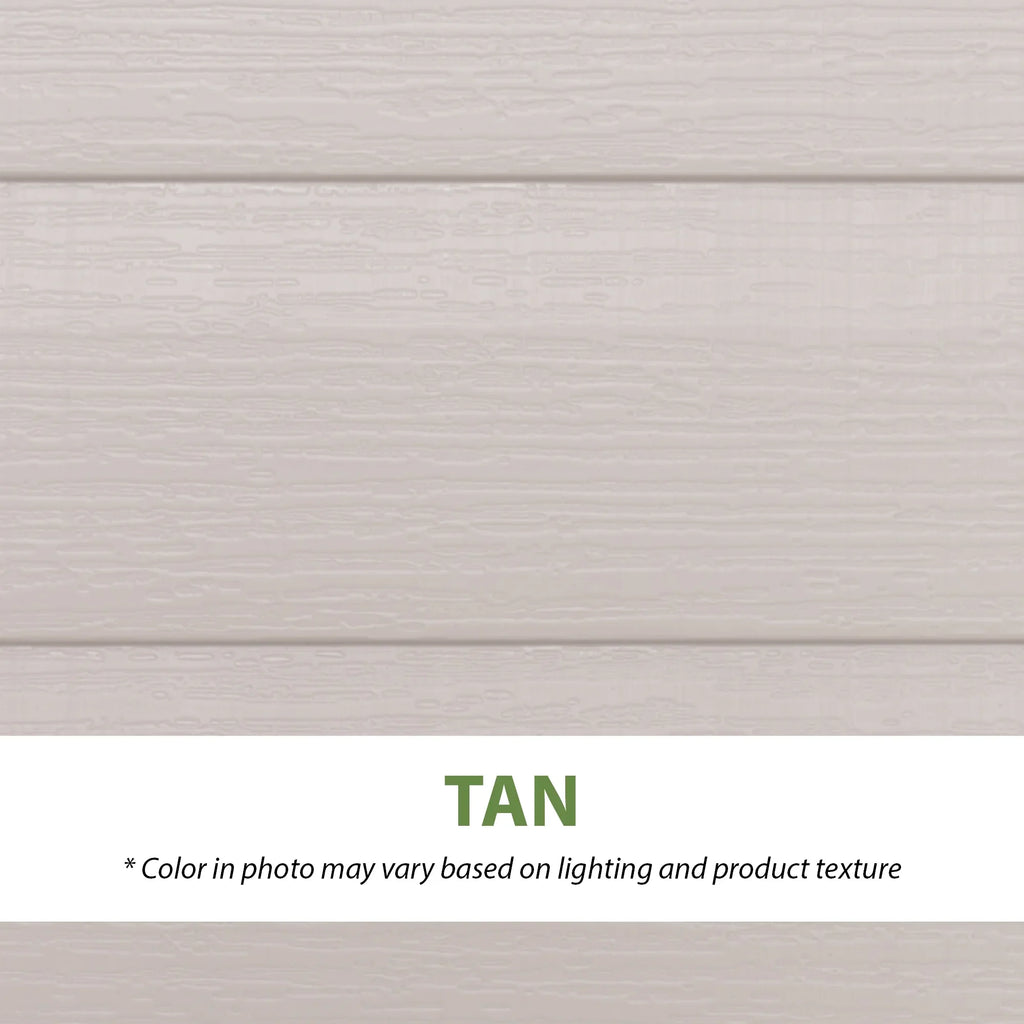Lifetime Lockable DIY Polyethylene Storage Shed 6.25' x 3.5', 19.17 Sq. Ft., Tan & Brown (60170)