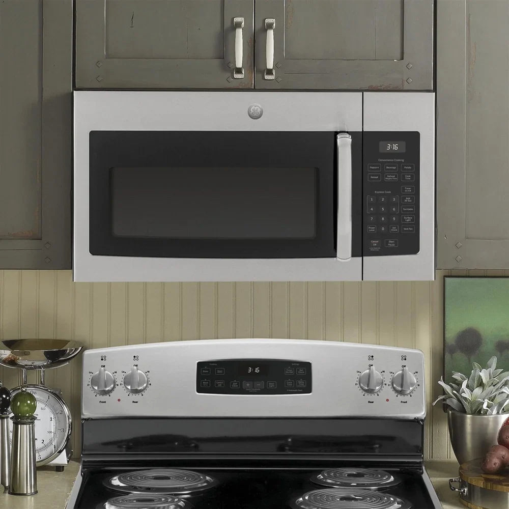 General Electric GE 1.6 Cu. Ft. Over-the-Range Microwave Oven Stainless Steel, JVM3160RFSS