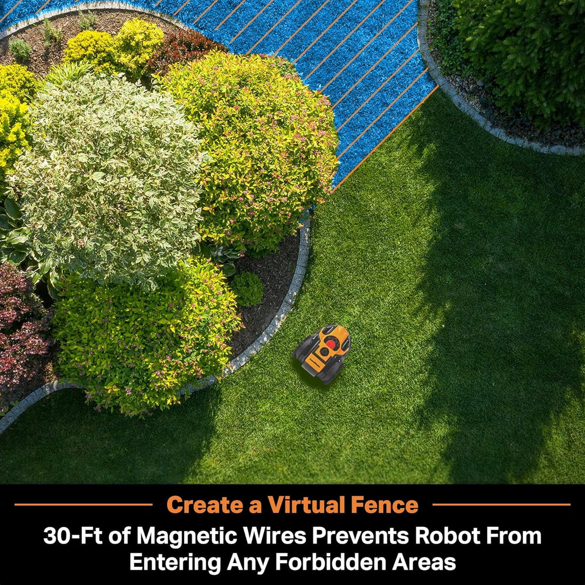 LawnMaster Automatic Obstacle Avoidance Robotic Lawn Mower