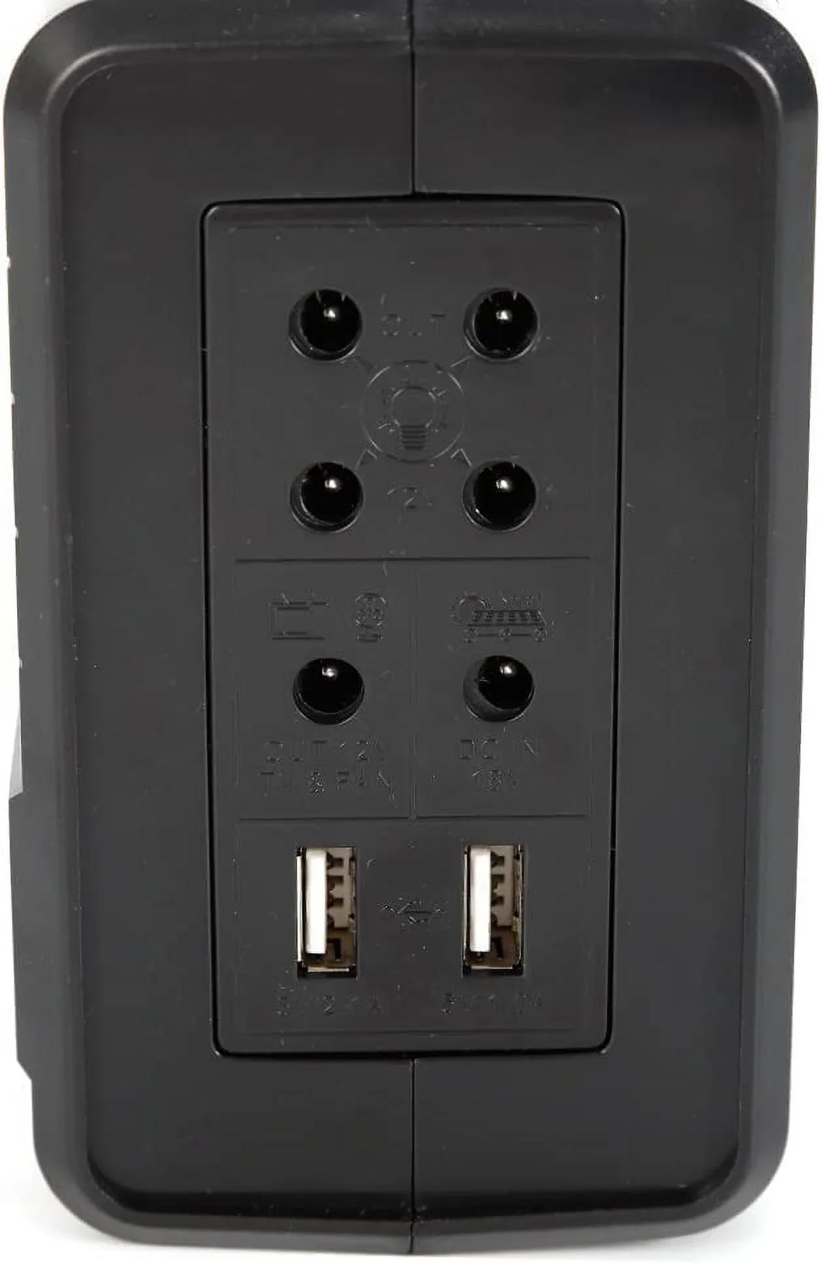 Solar Panel Power Generator Kit, Portable Battery Pack Power Station w/ 4 Bulbs, Emergency Power Supply System