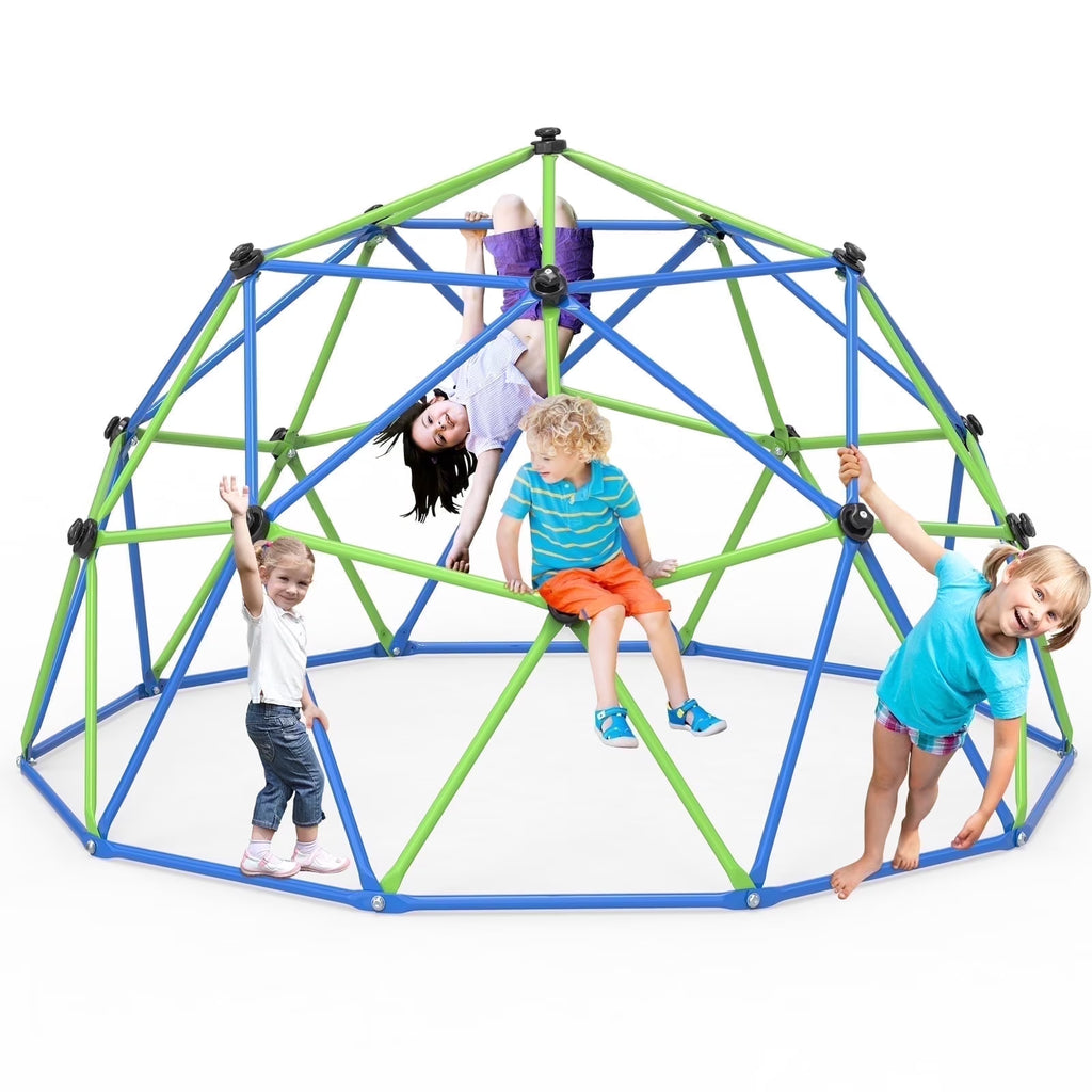 WOSTOO 10FT Climbing Dome,Kids Dome Climber Jungle Gym Outdoor Toddler Play Set for Kids 3-10 Year Outdoor Play, Supports up to 880lbs