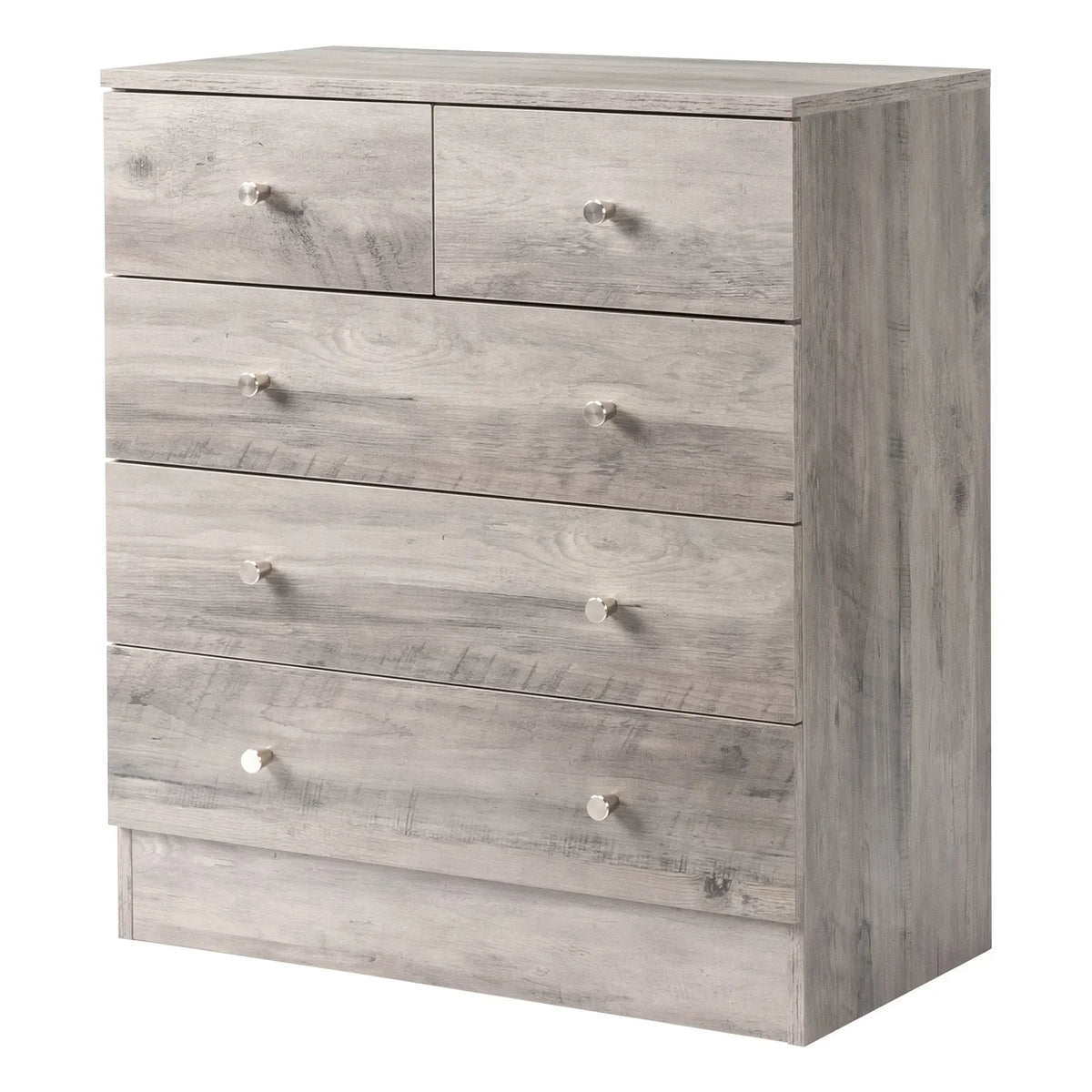 LLToo 25.98"L Dresser for Bedroom 5 Drawer Wide Modern Chest of Drawers for Bedroom,Brown
