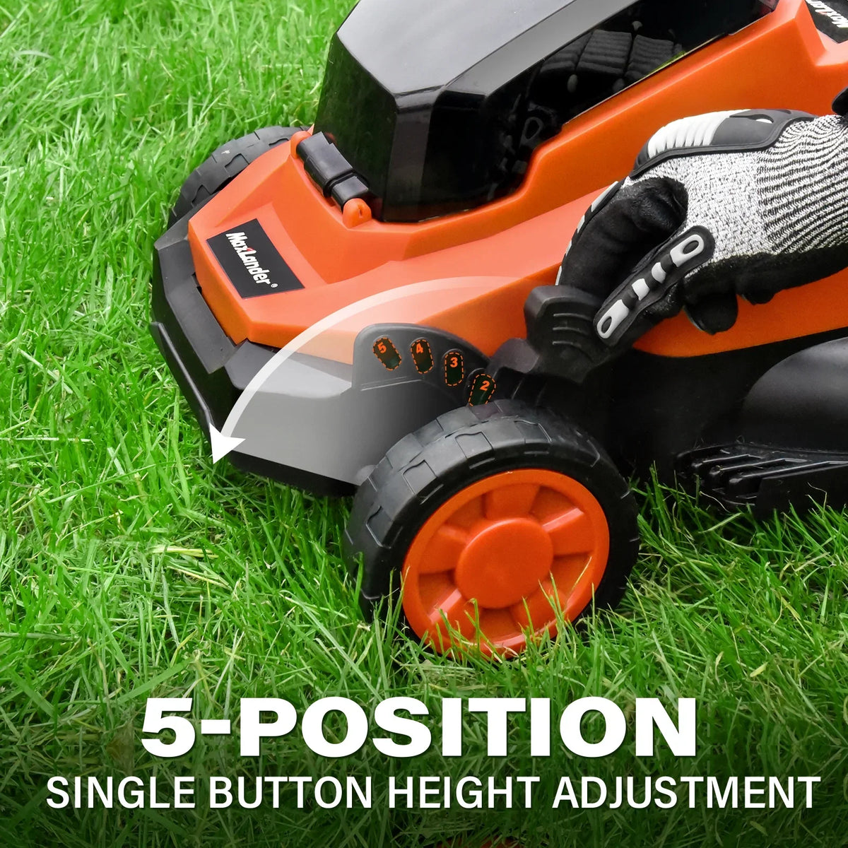 Lawn Mowers Maxlander Electric Lawn Mower Cordless (2-in-1),13 Inch 20V Battery Powered Lawn Mower with Brushless Motor, 5-Position Height Adjustment, 1 pcs 4.0Ah Batteries and Charger Included