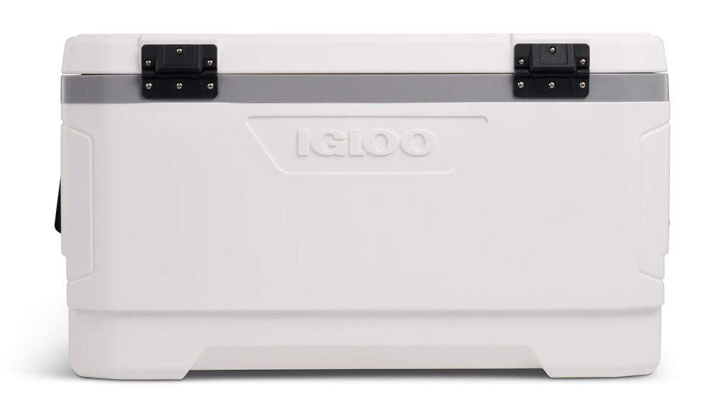 Igloo 100 QT Latitude Marine Ultra Hard-Sided Cooler, White and Moonscape Gray