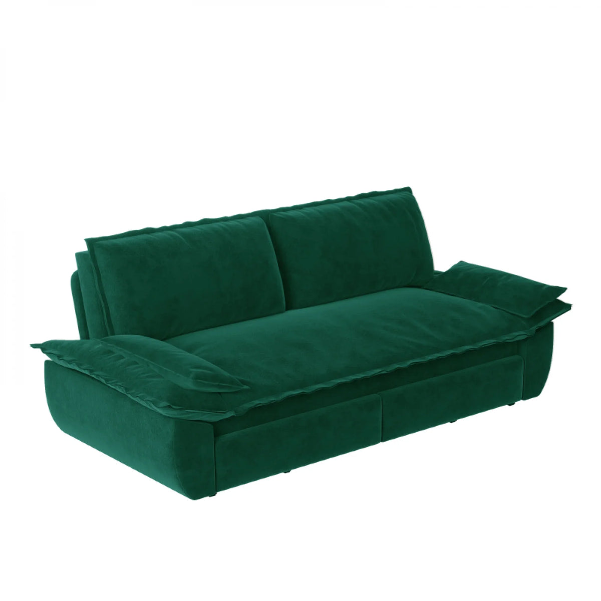 66" Queen Pull Out Sofa Bed, 3-in-1 Convertible Sleeper Sofa with Side Storage,Multi-Functional Velvet Loveseat Bed for Living Room,Bedroom