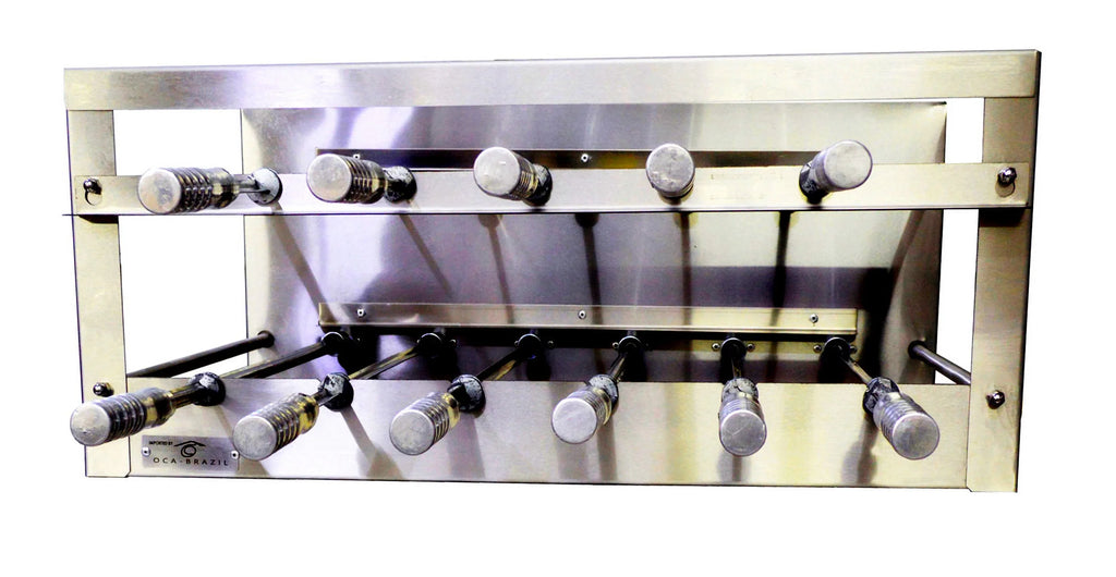 Brazilian BBQ Charcoal Grill - 11 Skewers - Rotisserie System - Oca-Brazil