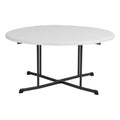 Lifetime 60" Centerfold Indoor/Outdoor Commercial Grade Folding Round Table, Almond 1 Piece 1 Count (80806)