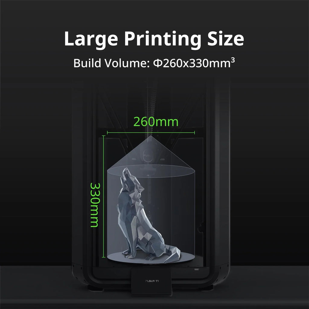 FLSUN T1 Delta 3D Printer - 1000mm/s Ultra-Fast Printing,30,000mm/s2 Acceleration, 300" C Nozzle FDM 3D Printers with Fully Auto Leveling, 50" Enclosed Chamber