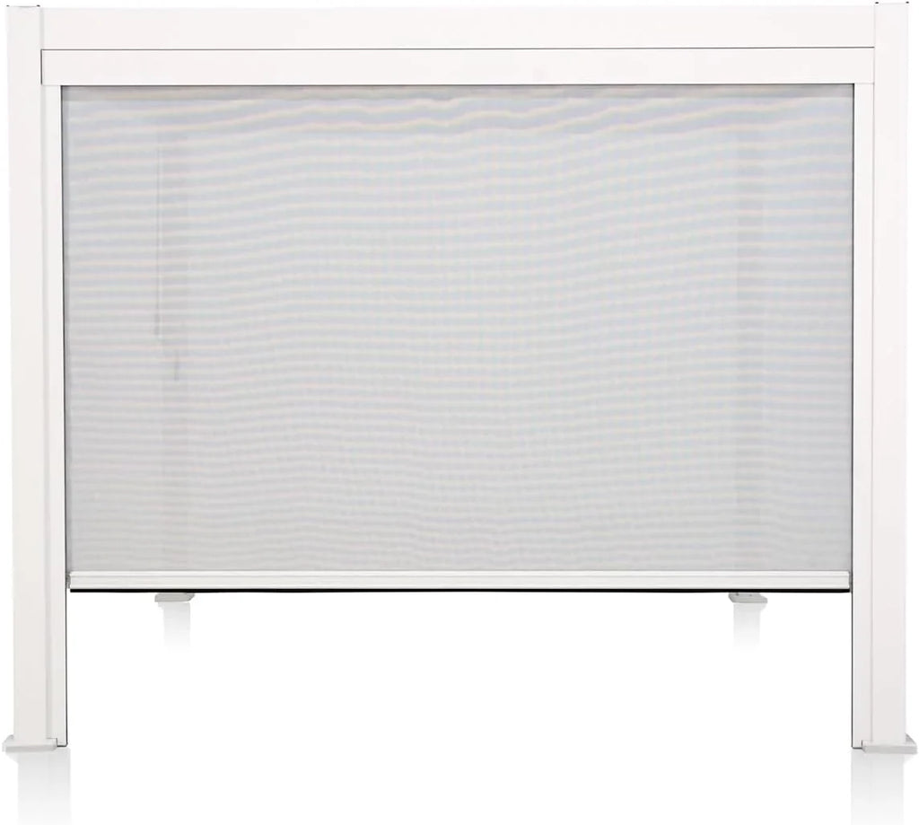 Mirador 111S Pergola Accessories, 1/3 10' Side Aluminum Deco Wall Screen, Charcoal (Not Pergola)