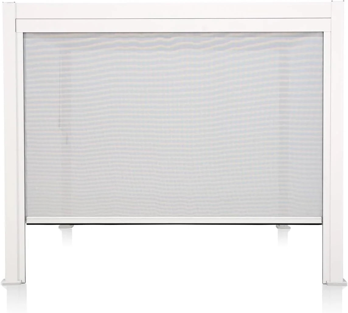 Mirador 111S Pergola Accessories, 1/3 10' Side Aluminum Deco Wall Screen, Charcoal (Not Pergola)