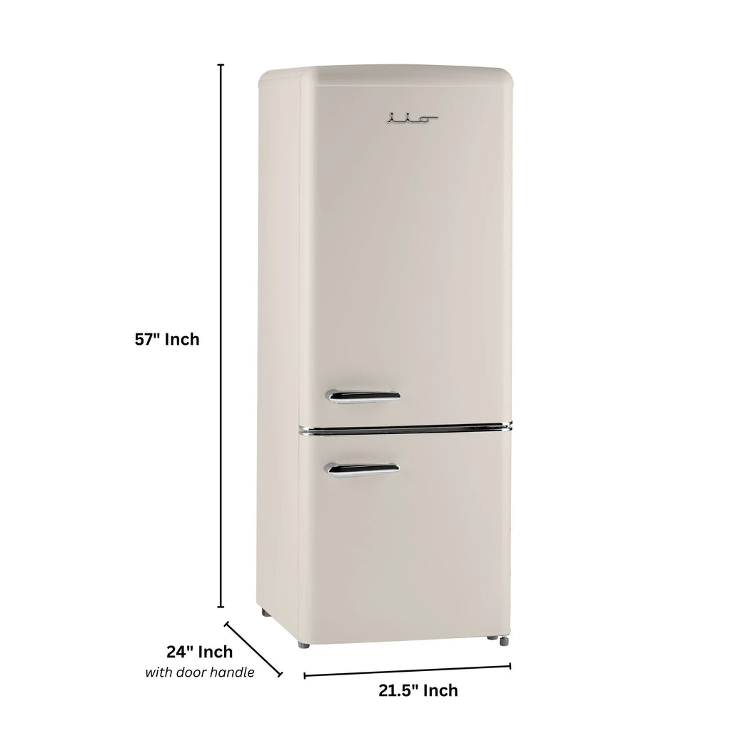 iio 7 cu. ft. Retro refrigerator with bottom freezer