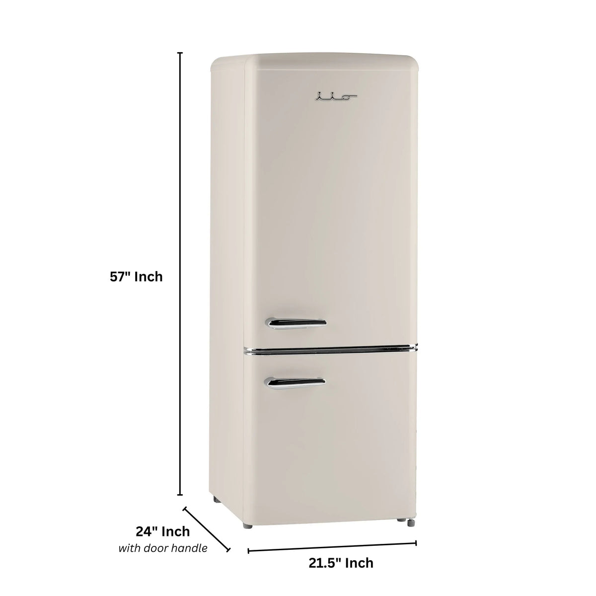 iio 7 cu. ft. Retro refrigerator with bottom freezer
