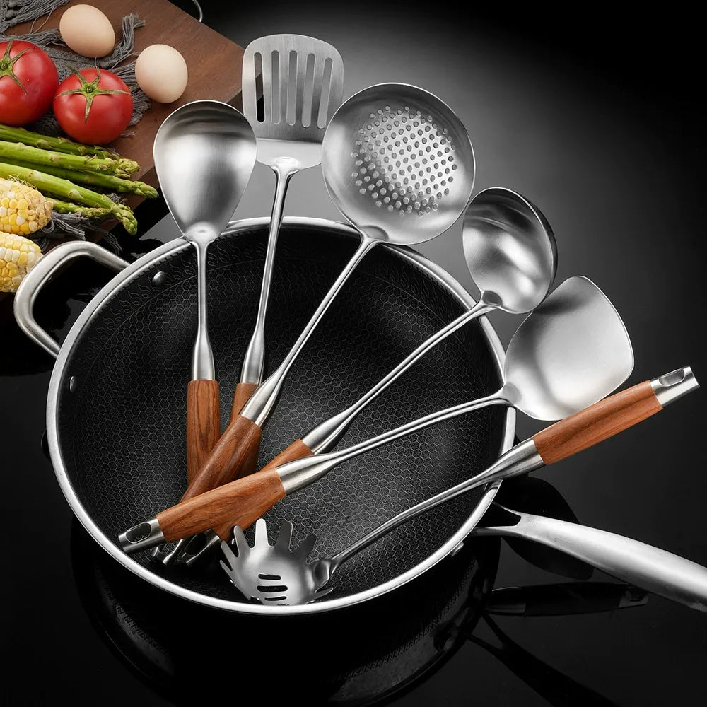 5-Piece Pearwood Utensil Set