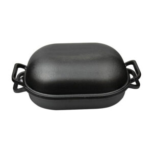 Enamel Cast Iron Bread Pot, No Coating, Dual-Use