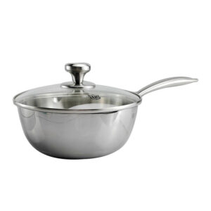 Stainless Steel 1810 Tri-ply Snow Flat Soup Pot & Frying Pan